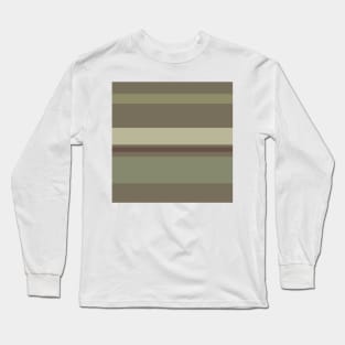 A superior integration of Quincy, Grey Brown, Brown Grey, Putty and Brown Grey stripes. Long Sleeve T-Shirt